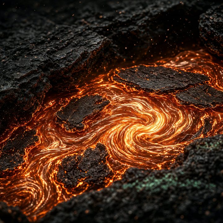The Ember Room: a glowing stone in a dark chamber